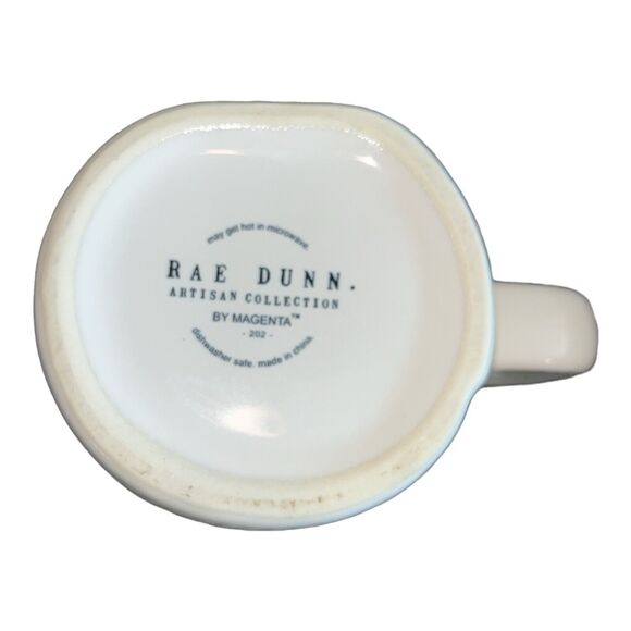 RAE DUNN "KISS ME” Mug With Four Leaf Clover Topper. By Magenta - Picture 4 of 4